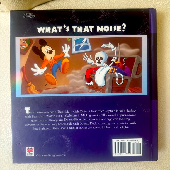 Disney EUC Hardcover Scary Storybook Collection 2nd Edition Copyright 2008 - Picture 3 of 9